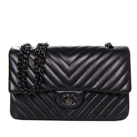 chanel black on black chevron|chanel chevron black handbag On Sale .